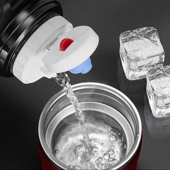 COPY 3- KOKOBIN water bottle/hot cold thermos 1.5 liters, 51 oz, red - Picture 4 of 8